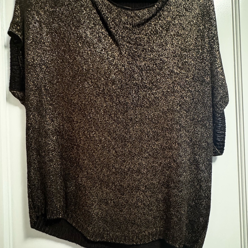 Vince Metallic Knit Women's Top size XS
